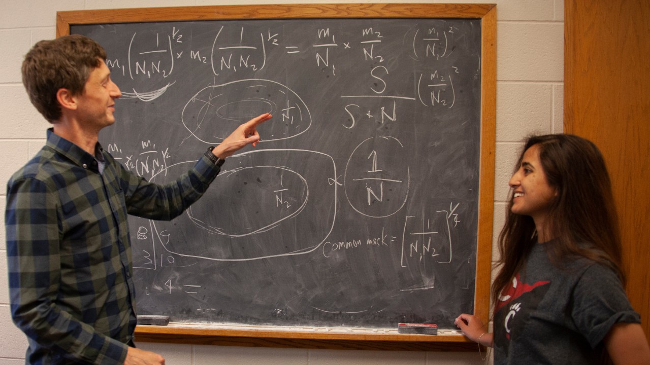 WISE student Rajpreet and her mentor working