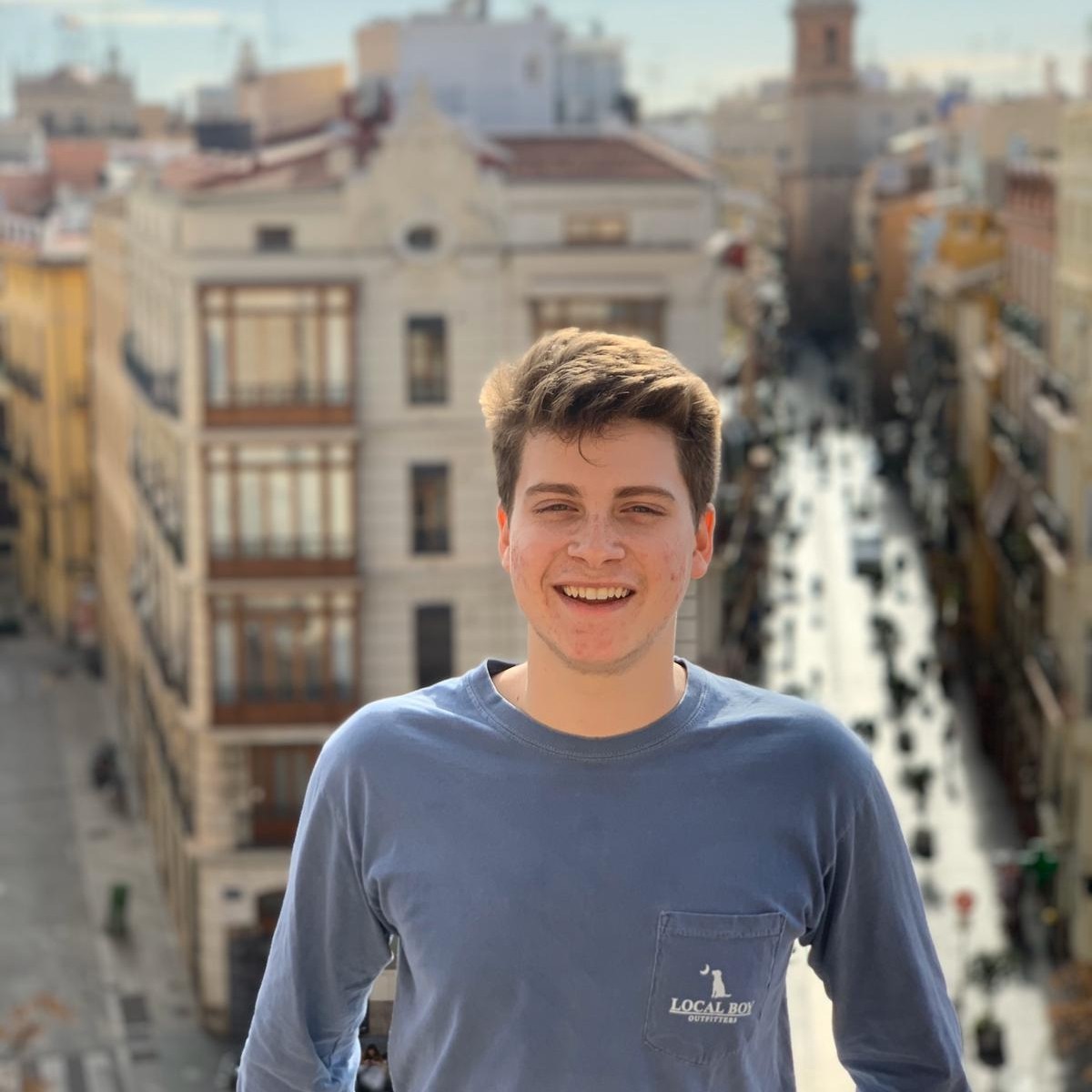Samuel Ferre studies abroad in Spain.